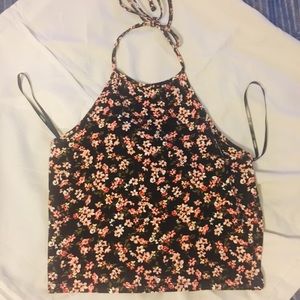 Forever 21 - Floral Halter Crop Top
